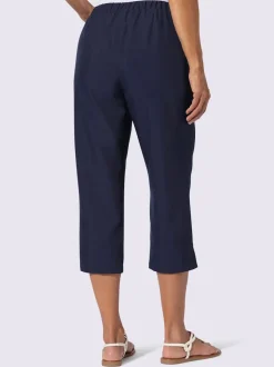 Pantalon 3/4 broderie décorative