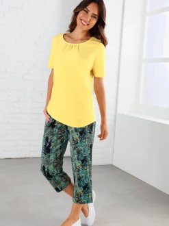 Pantalon 7/8 ceinture élastique confortable