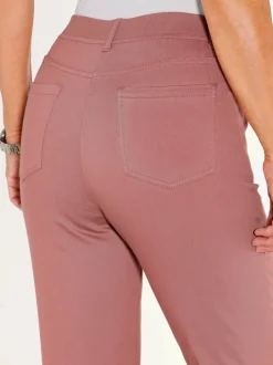 Pantalon ceinture élastique côtelée