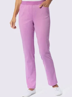 Pantalon ceinture élastique côtelée