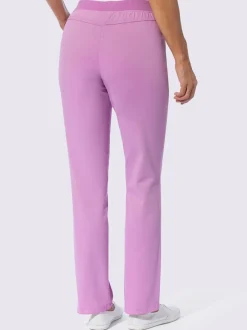 Pantalon ceinture élastique côtelée