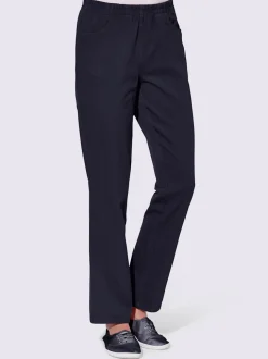 Pantalon à ceinture élastique et 2 poches