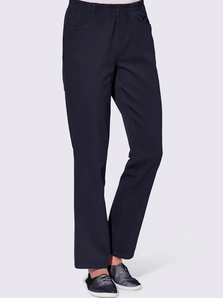 Pantalon à ceinture élastique et 2 poches