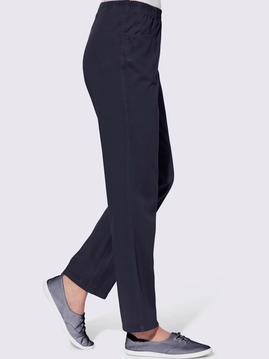 Pantalon à ceinture élastique et 2 poches