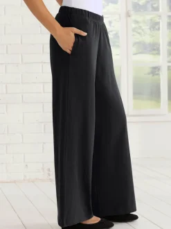 Pantalon de loisirs ample avec ceinture élastique