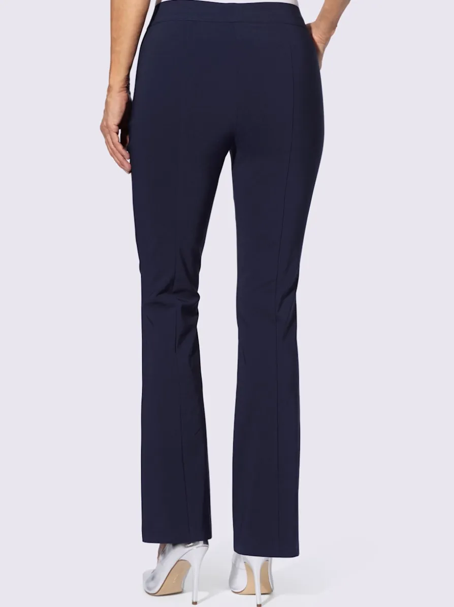 Pantalon en bengaline coupe parfaite grâce à l'élasthanne