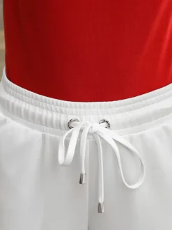 Pantalon en jersey ceinture élastique, coulisse et lien à nouer