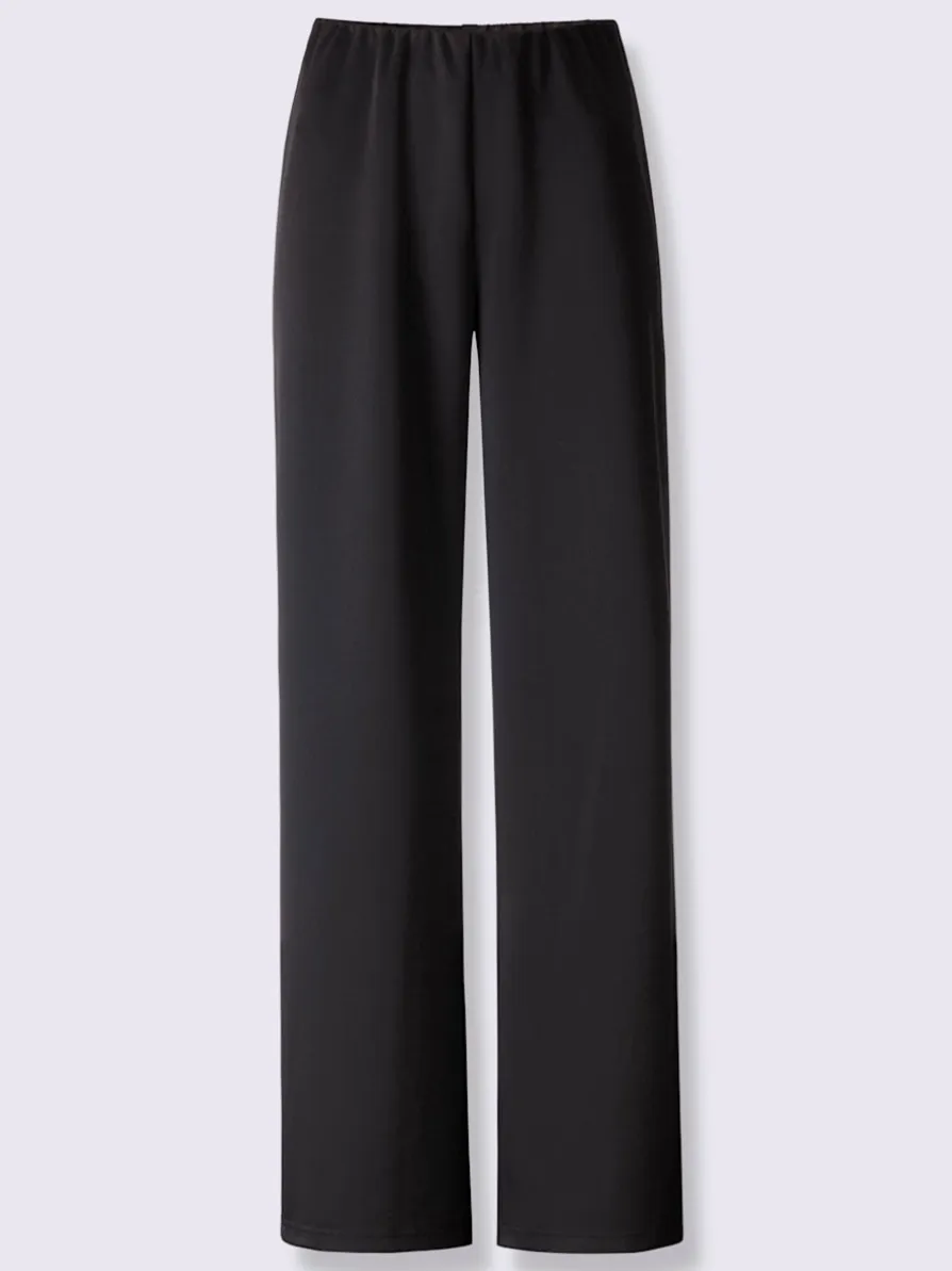 Pantalon en jersey jambes larges mode