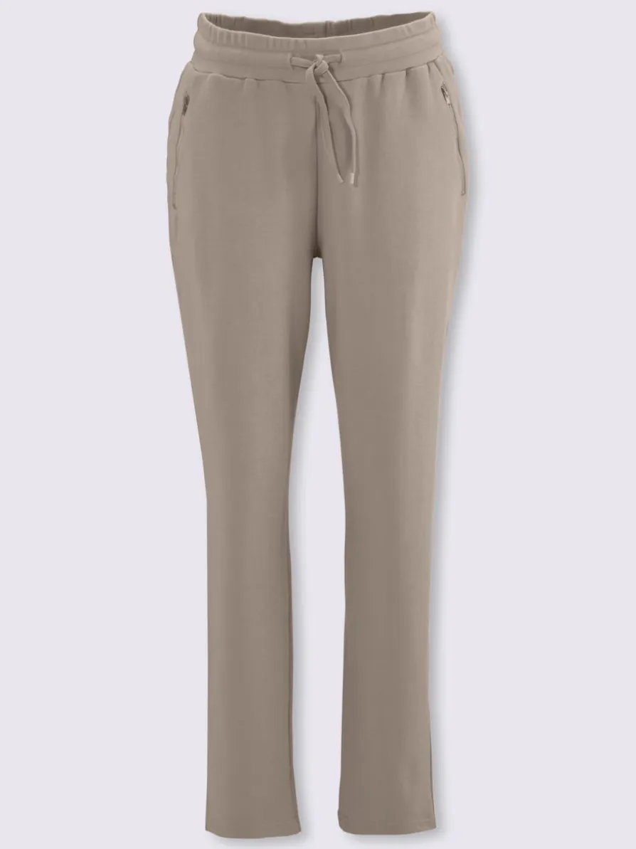 Pantalon en jersey poches avec fermeture à glissière pratiques