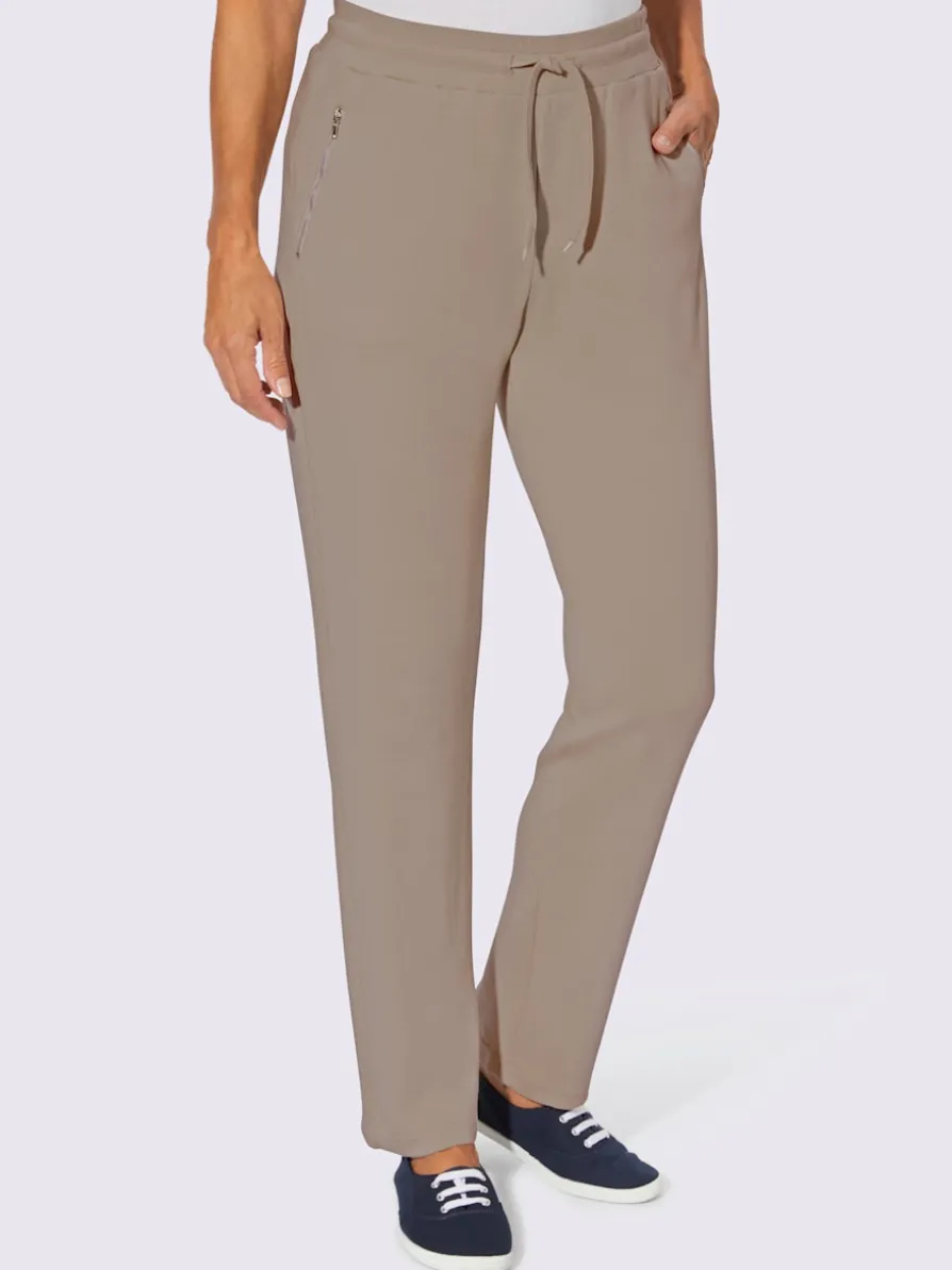 Pantalon en jersey poches avec fermeture à glissière pratiques