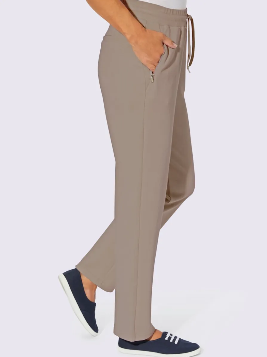 Pantalon en jersey poches avec fermeture à glissière pratiques