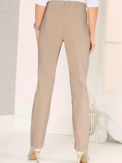 Pantalon extensible habillé avec ceinture élastique