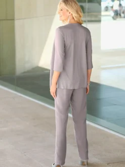 Pantalon femme coupe ample