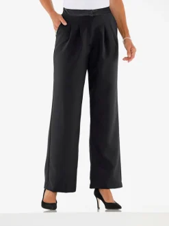 Pantalon garniture de satin décorative