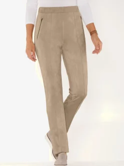 Pantalon imitation cuir velours douce