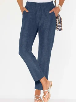 Pantalon imitation lin