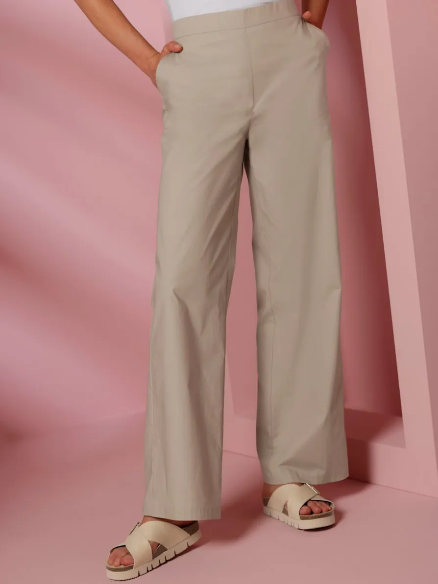 Pantalon jambes larges mode