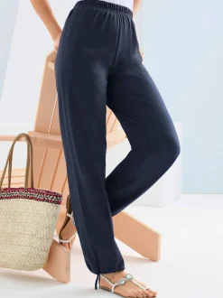 Pantalon large en coton