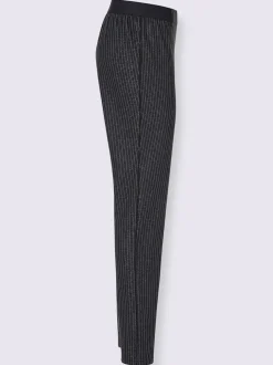 Pantalon motif tendance avec liseré contrastant