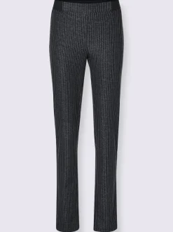 Pantalon motif tendance avec liseré contrastant