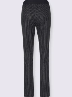 Pantalon motif tendance avec liseré contrastant