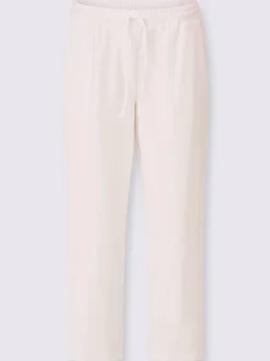 Pantalon sweat ceinture élastique, coulisse et lien à nouer