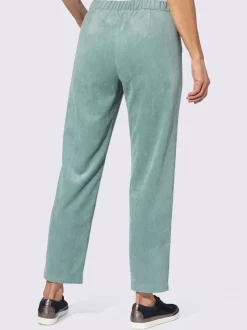 Pantalon velours coutures de séparation affinantes