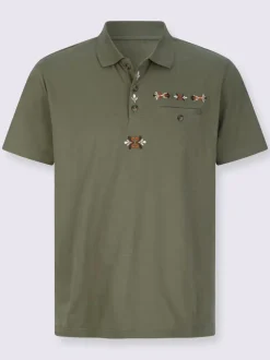 Polo avec broderie country