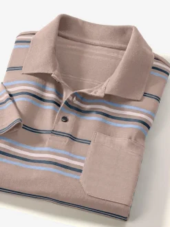 Polo homme manches courtes à rayures