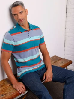 Polo joli motif à rayures