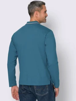 Polo élégant col à revers et glissière