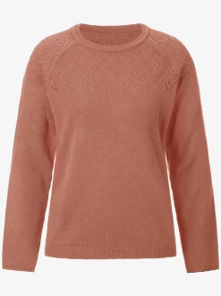 Pull ajouré avec motif ajouré