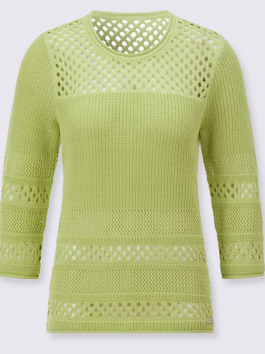 Pull ajouré 50% coton