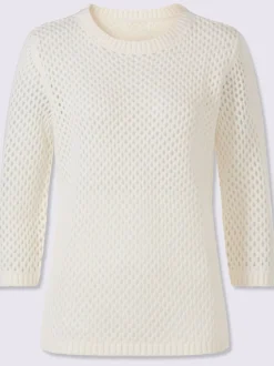 Pull ajouré motif ajouré léger