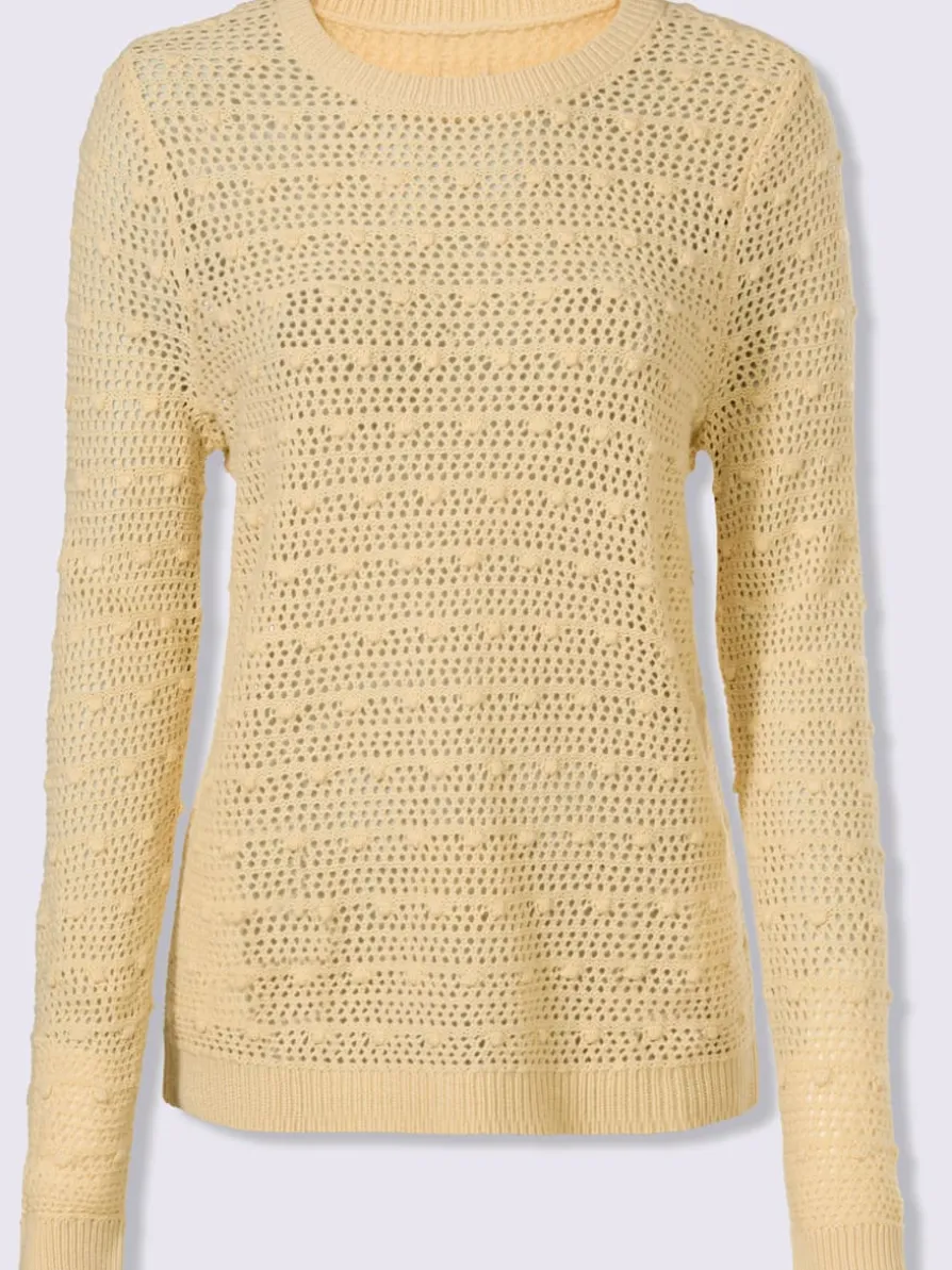 Pull ajouré motif ajouré léger