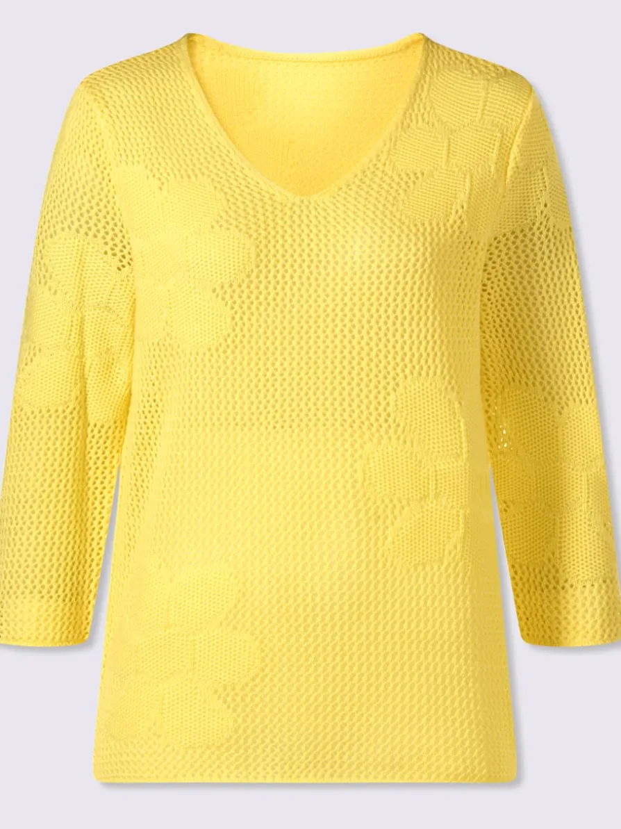 Pull ajouré motif ajouré léger