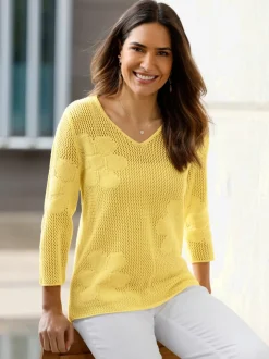 Pull ajouré motif ajouré léger