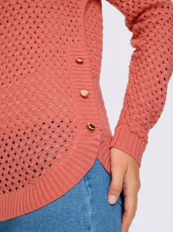 Pull ajouré motif ajouré léger