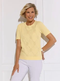 Pull ajouré motif ajouré transparent discret