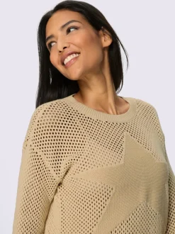 Pull ajouré pur coton