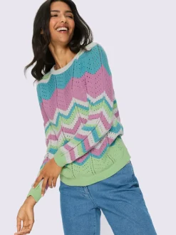 Pull ajouré pur coton