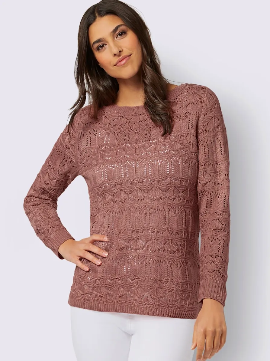 Pull ajouré superbe motif ajouré