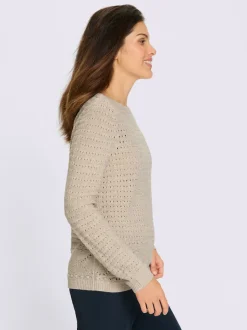 Pull ajouré tricot ajouré