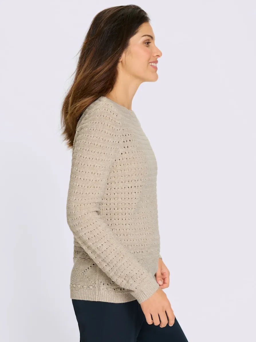Pull ajouré tricot ajouré