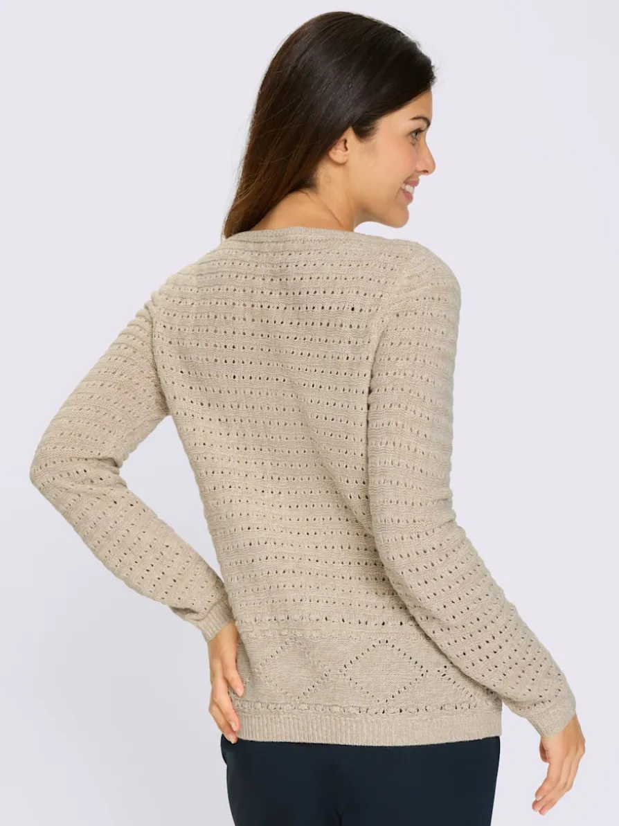 Pull ajouré tricot ajouré