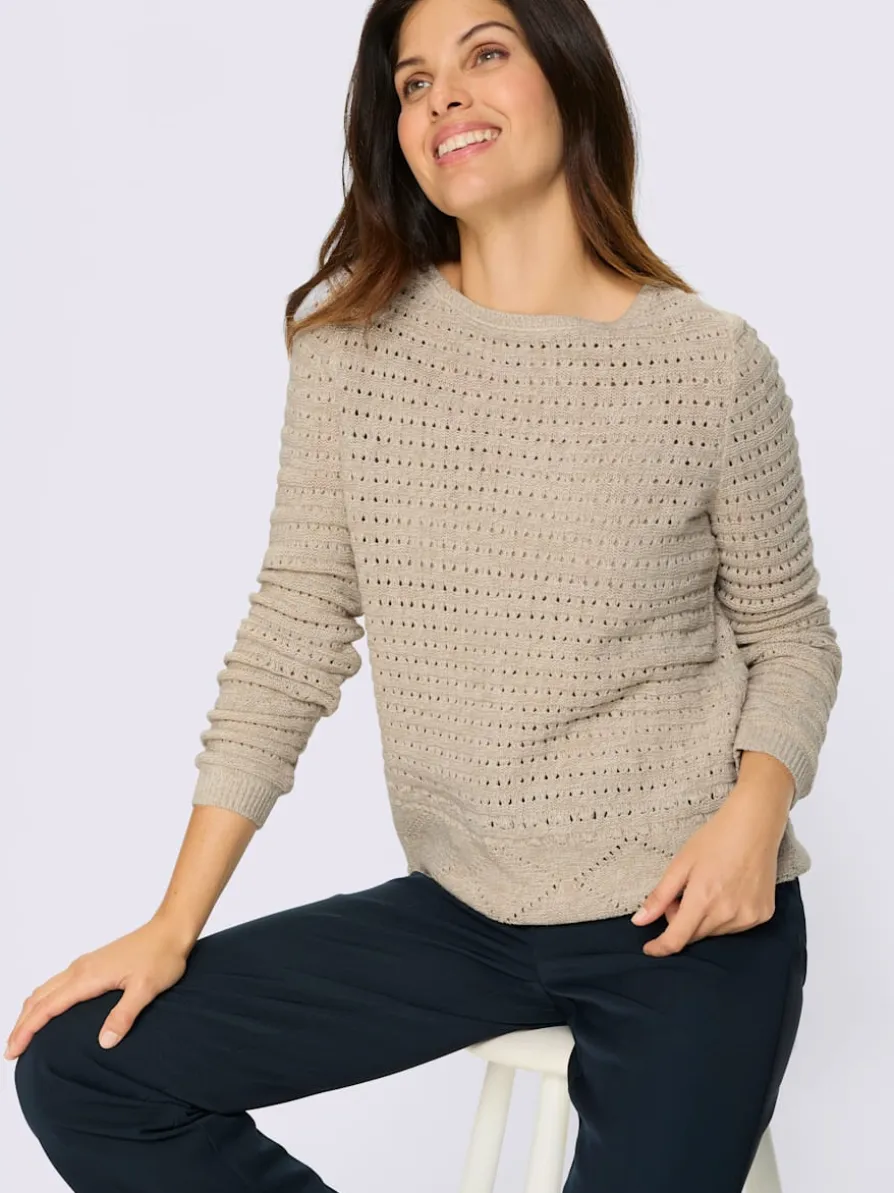 Pull ajouré tricot ajouré