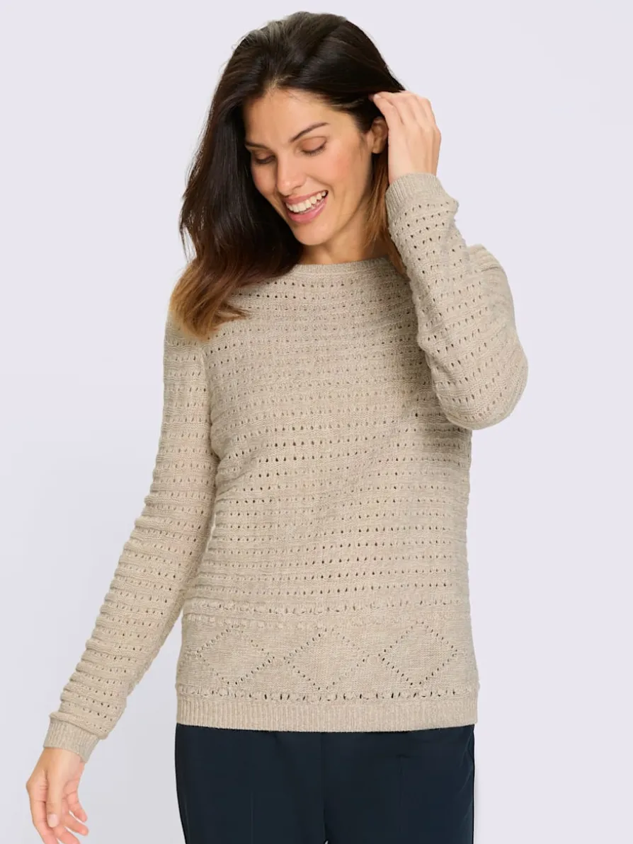 Pull ajouré tricot ajouré