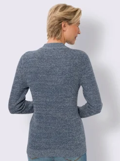 Pull bouclé col montant chaud