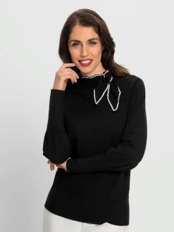 Pull à col montant 50% viscose