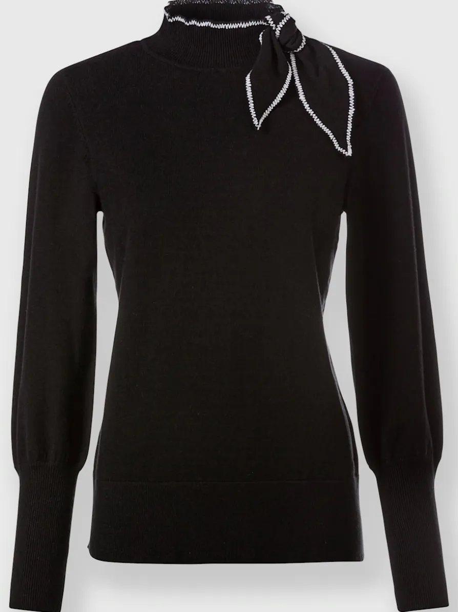 Pull à col montant 50% viscose